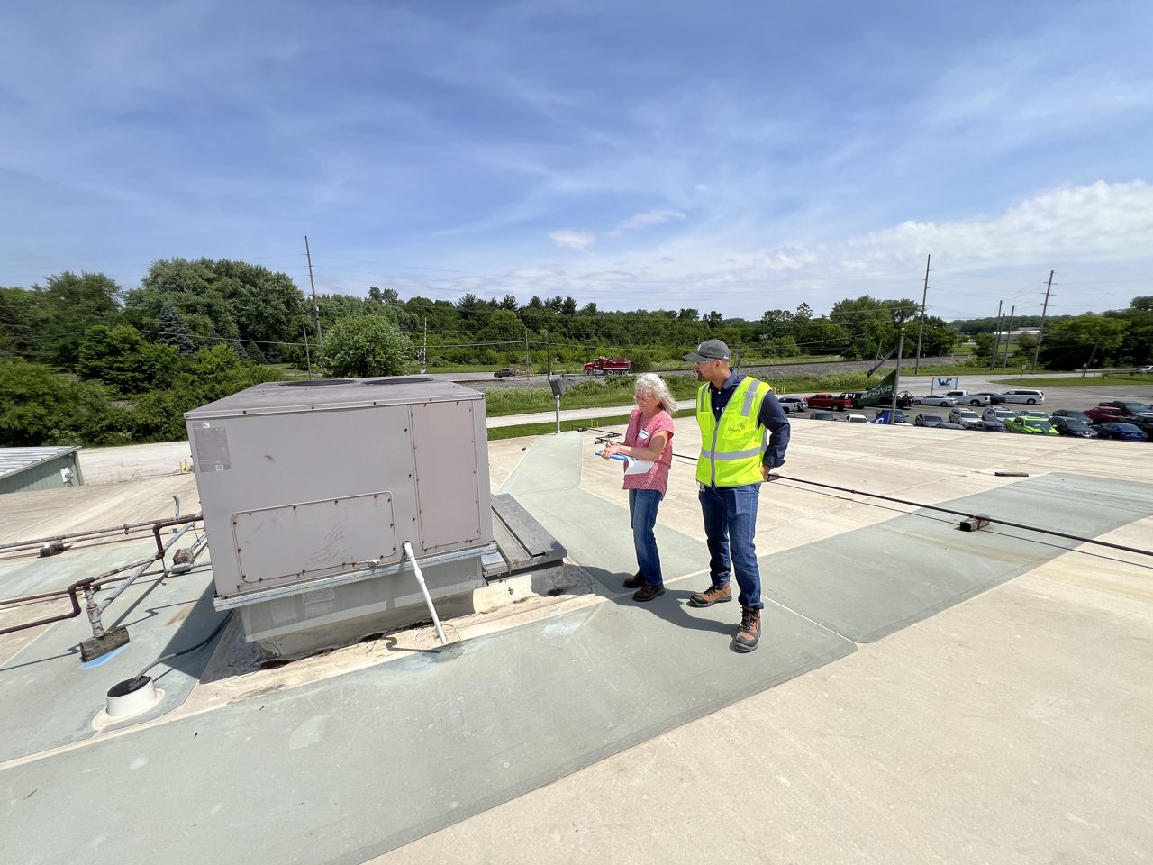 An on-site rooftop unit assessment