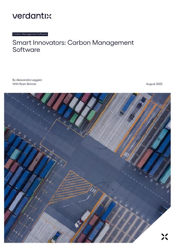 Verdantix Smart Innovators: Carbon Management Software (2025)