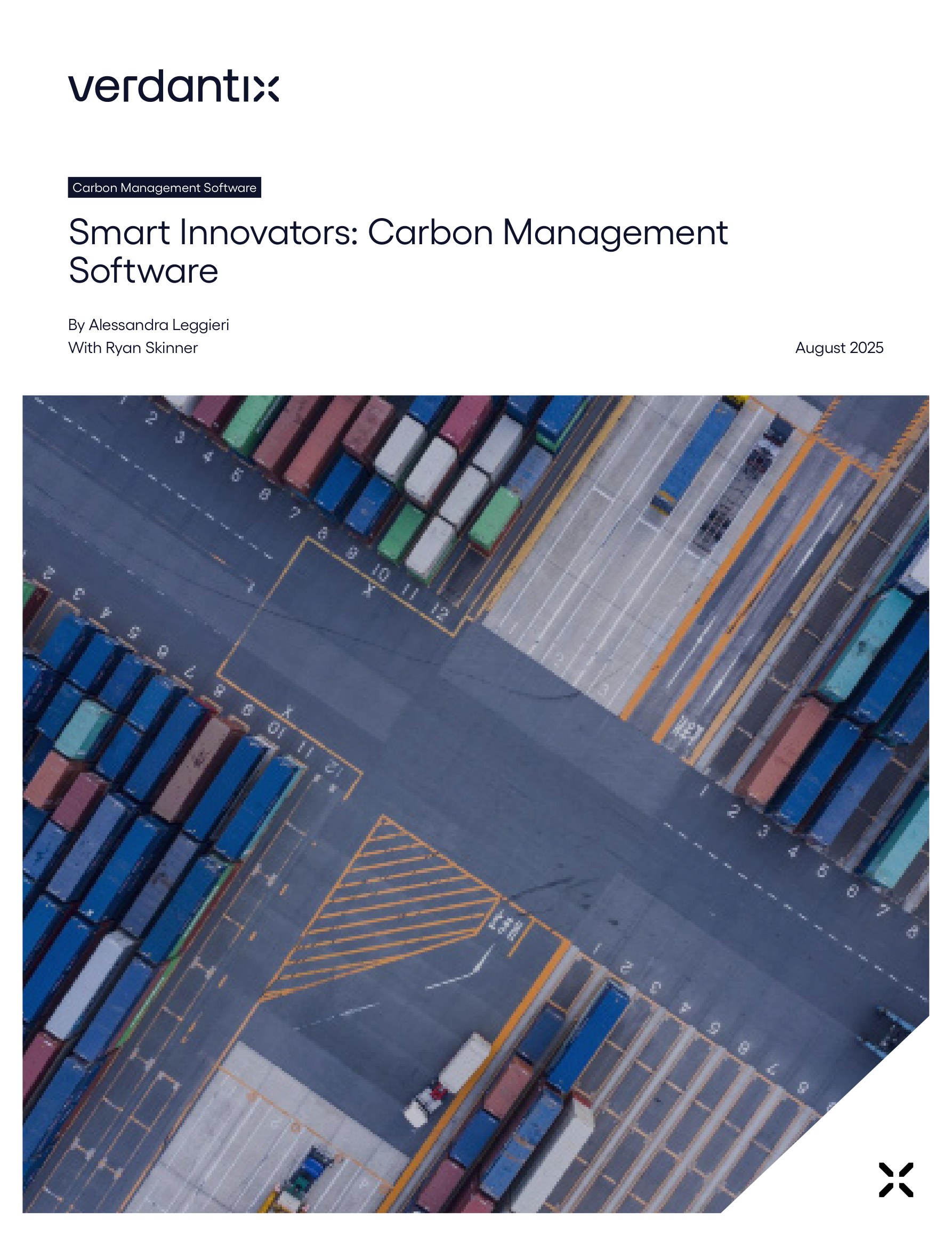 Verdantix Smart Innovators report on carbon management software