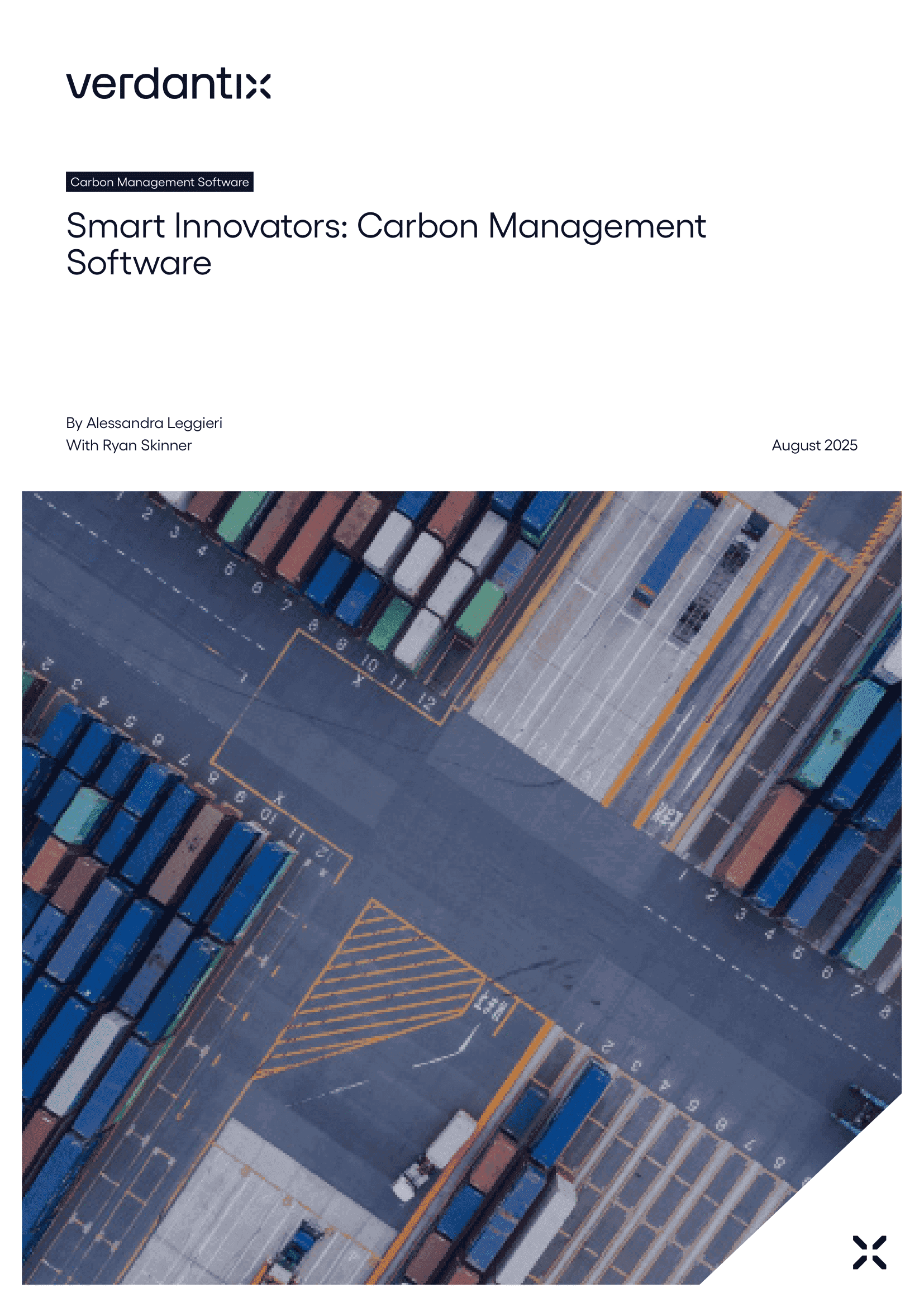 Verdantix Smart Innovators: Carbon Management Software report cover